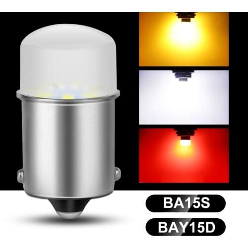 1pcs 1156 BA15S P21W Led Bulbs 1157 BAY15D P21/5W Led 3014 Chips 360°Lighting Car Turn Signal Lamp Auto Reverse Bulb Parking Led