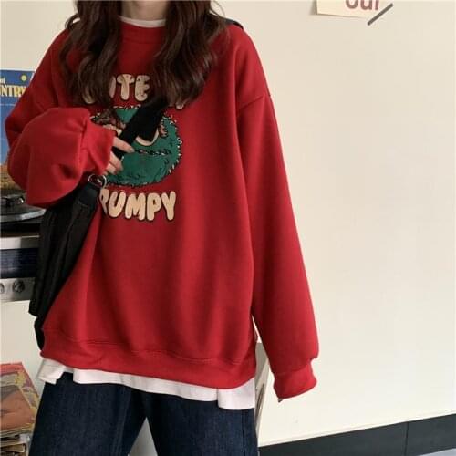 Oversized Sweatshirt spring Streetwear Printing Hoodies Pullovers Harajuku Winter Hoodie Women Loose clothes para album house