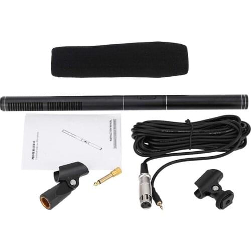 Outdoor live interview wired microphone Super Uni-Directional Condenser MIC Wired Microphone