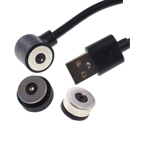 1 Set 10.0 MM Magnetic DC Smart Water Cup Charging Magnet Connector 2A High Current Strong Force LED Light Power Socket