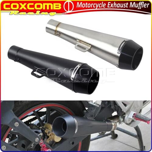 Universal Motorcycle 51mm Stainless Steel Exhaust Muffler Pipe Silencer For Yamaha R6 Hayabusa Honda CBR1000 Kawasaki Suzuki