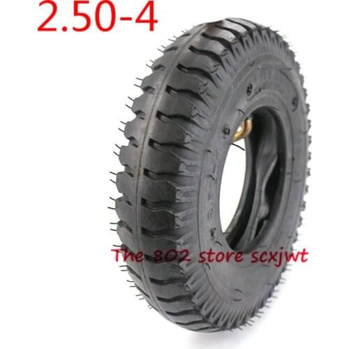 High performance Mini Electric vehicle 2.80/2.50-4 Pneumatic Wheel with Inner and Outer Tyres 280/250-4 tube tire