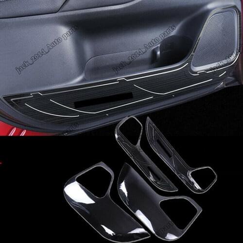 Stainless steel Door Anti-Kick Anti-Dirty Guard Cover trim Fit for Mitsubishi Outlander 2016 2017 2018 2019