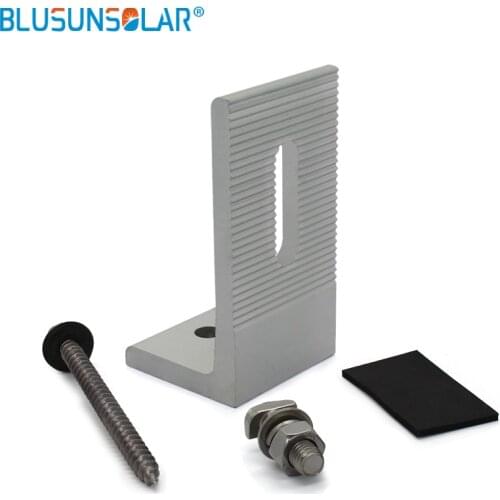 20 sets /lot L-type Solar End Clamp 100% Aluminum solar clamp for framed module or solar panel module