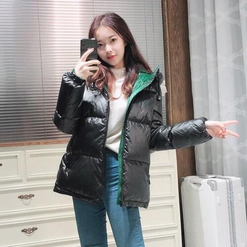 Winter white goose women hooded coat, warm down jacket, korean Park, Manto femme hiver 2020 kj3870