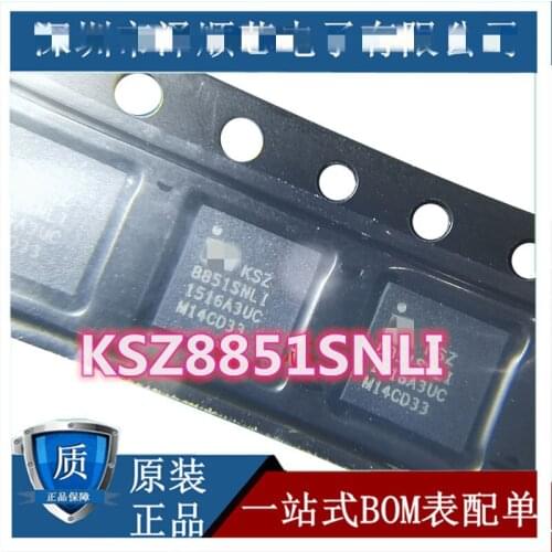 1piece-5piece/LOT KSZ8851SNLI KSZ 8851SNLI KSZ8851SNLI-TR QFN Ethernet controller chip New original