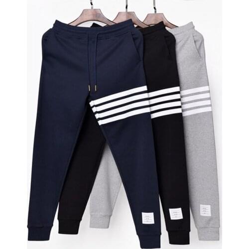 2021 Fashion TB THOM Brand Sweatpants Men Women Winter Thicken Cotton Casual Sport Trousers Tracksuit Bottoms Jogger Track Pants