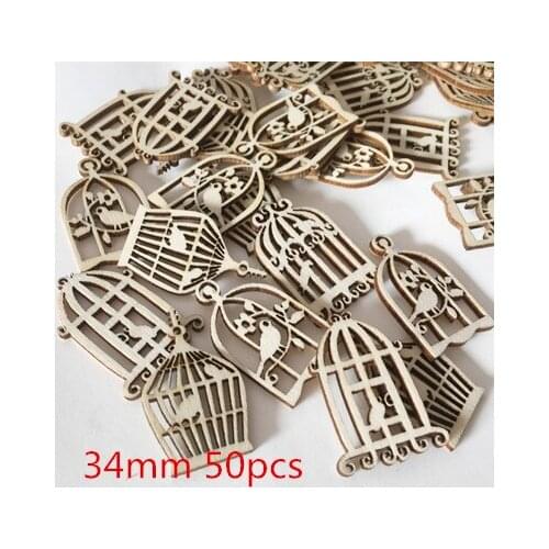 23 Types Wood Slice DIY Hollowed Stars Wings Crafts Ornament Wood Scrapbooking Accessory Natural Wood Digital Desk Sign