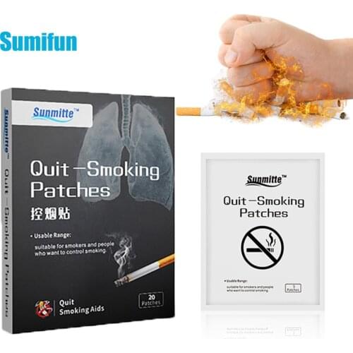 5Pcs Anti Smoke Patch Stop Quit Smoking Round Cessation Patch 100% Natural Ingredient Chinese Herbal Medical Plaster Throat Care