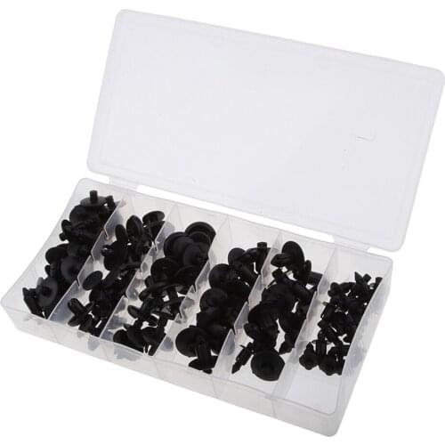 80 Piece Motorcycle/Bike Nylon Rivet Push Pin Kit For M6/ M7/ M8