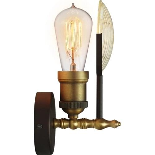 American Vintage Wall Lamps Glass Wall Light Industrial Retro Decoration Lighting Fixtures Classic Car Wall Lamp Without Bulb