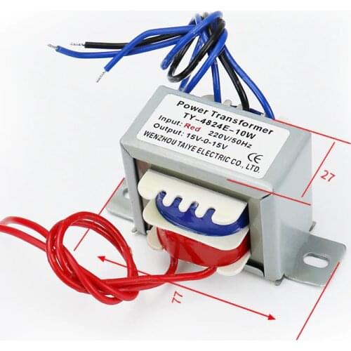 Audio transformer Power Supply Audio Transformer 10W/VA Double/Single Input 220V AC 6V 9V 12V 15V 24V ferrite core power supply