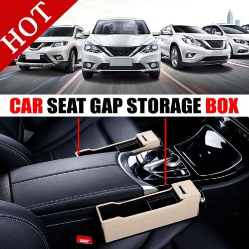 Car Seat Crevice Storage Box Cup Drink Holder Organizer Auto Gap Pocket Stowing Tidying For SYLPHY LIVINA TIIDA 3008 K3 K5 CX-5