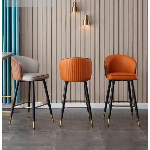 Bar chair modern simple high stool bar stool high stool front desk chair back bar stool household lift bar chair