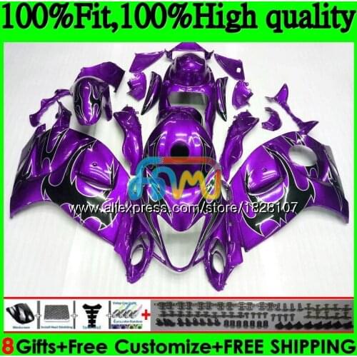 Injection For SUZUKI Hayabusa GSXR-1300 GSXR 1300 56BS.102 GSXR1300 08 09 10 11 12 2008 2009 Purple flame 2010 2011 2012 Fairing