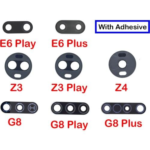 Camera Glass Lens Cover With Adhesive For Moto One Hyper Fusion E6S Z4 Z3 E5 E6 E7 G8 Plus Play G8 Power Lite E202 E7 G10 G20