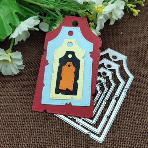 Craft metal cutting dies cut die mold Round hole label tag Scrapbook paper craft knife mould blade punch stencils dies