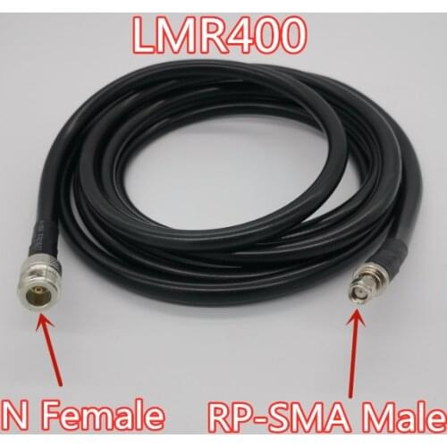 N Female to RP-SMA Male Connector RF Coax Pigtail Antenna Cable LMR400 Jumper Cable