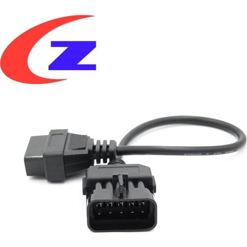 OBD Connector For Opel 10 pin OBD to OBD2 16Pin Connector Adapter OP COM OPCOM OBD Car Diagnostic Auto Tool OBD2 Extension Cable