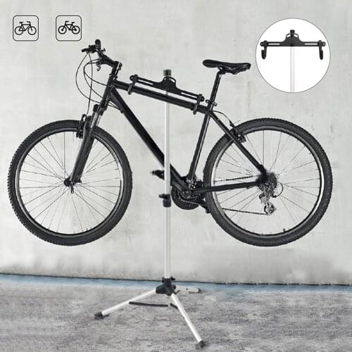 Bike Repair Stand Professional Foldable Bike Repair Work Stand Adjustable MTB Road Bicycles Maintenance Display Tripod Rack Kit