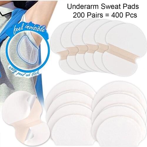 50/100/200/300/400Pcs Sweat Pads Underarm Protection Sweat Under Your Arms Armpit Stickers Crystalline Deodorant Anti Sweat Pads