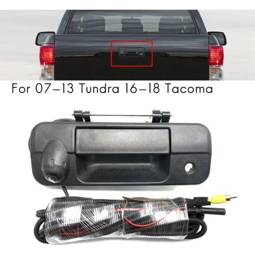 Rear Tailgate Handle Camera Rear View Backup Camera for Toyota 07-13 16-18 Tacoma Aftermarket Nav Radio Monitor