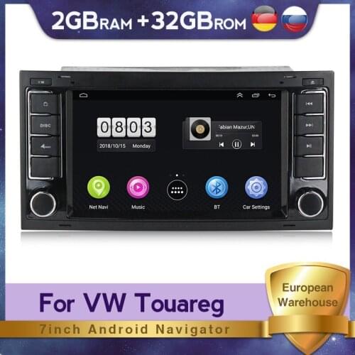 Android System 1024x600 HD 2 Din Car Radio Multimedia Player GPS For Volkswagen VW Touareg Multivan 2002-2010 Video BT RDS FM/AM