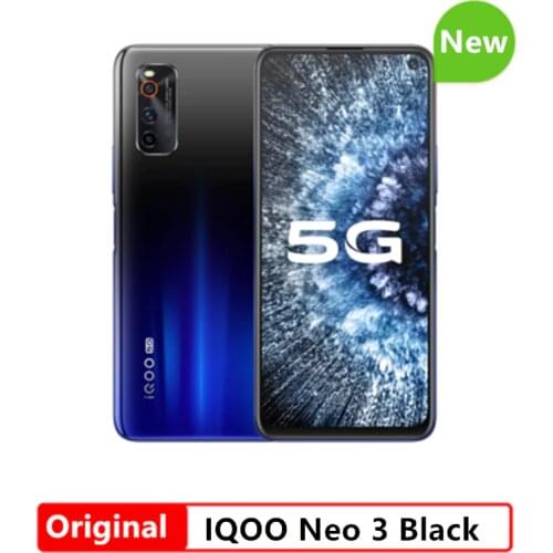Original Vivo iQOO Neo 3 Smartphone 12GB 128GB Snapdragon 865 4500mAh 44W Dash Charging 144Hz Screen Refresh Rate NFC MobilePhon