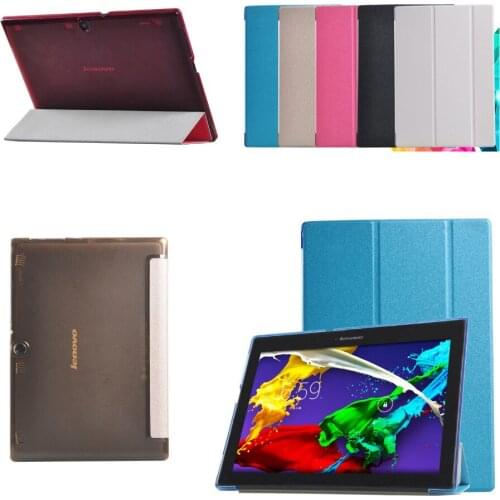 Super Slim Lightweight Folio Stand Cover Protective PU Leather Shell Case For Lenovo Tab 2 A10-70F A10-70L A10-70LC 10.1" Tablet