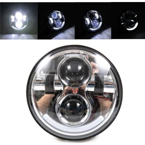 5.75" LED Motorcycle Headlight for Harley Touring Road King Ultra Classic Electra Street Glide Tri Cvo Heritage Softail Slim