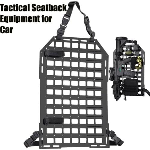 Tactical Rigid Insert Panel MOLLE Vehicle Car Seat Back Organizer PP Board Outdoors Tactics Accessories 2021 New Black