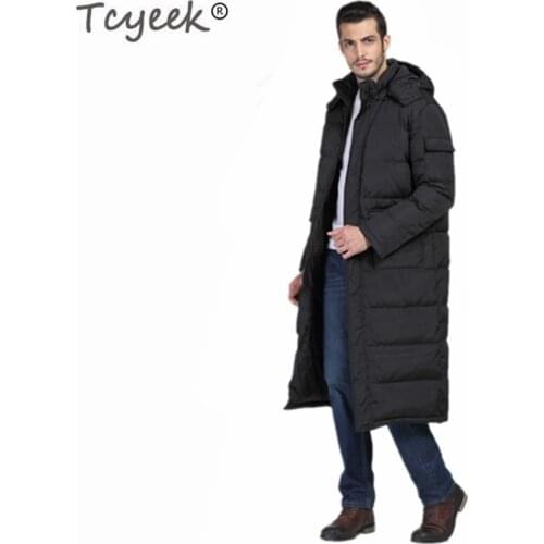 Tcyeek Winter Jacket Men Parka 2020 Fashion Thick Clothes Plus Size Outwear Jackets Hooded Coat Mens Coats Casaco Inverno LWL631