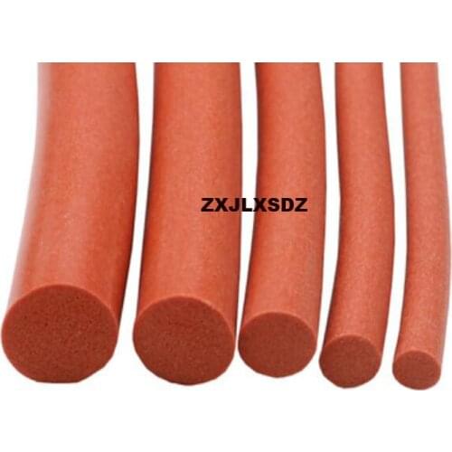 5 Meters Silicone rubber foam sealing strip round rod diameter 3 4 5 6 7 8 9 10 11 12mm