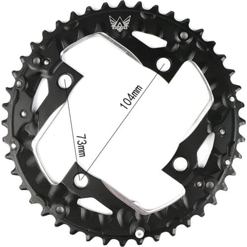 44T Mountain Bikes Disc Crank Pedal Holder Teeth Cutting Sprocket Chain Wheel Repair Part for Cycling Bicycle Accessories