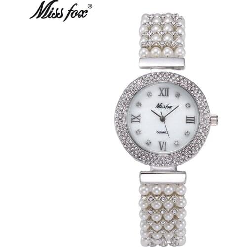 Ladies Watch Luxury Bracelets Women Diamond Watches Women Rhinestone Ultra Thin Wristwatches Crystal Pearl Clocks Montre Femme