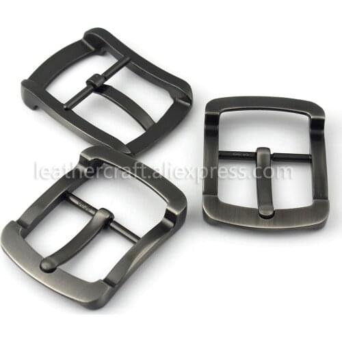 1pcs Metal Brushed Belt Buckle Men Center Bar Single Pin Buckle Fit for 37-39mm Belt Leather Craft Accessory