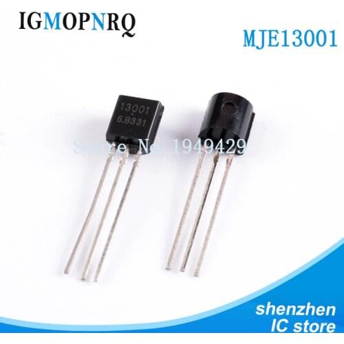 100PCS/Lot MJE13001 E13001 13001 Triode TO-92 Transistor New
