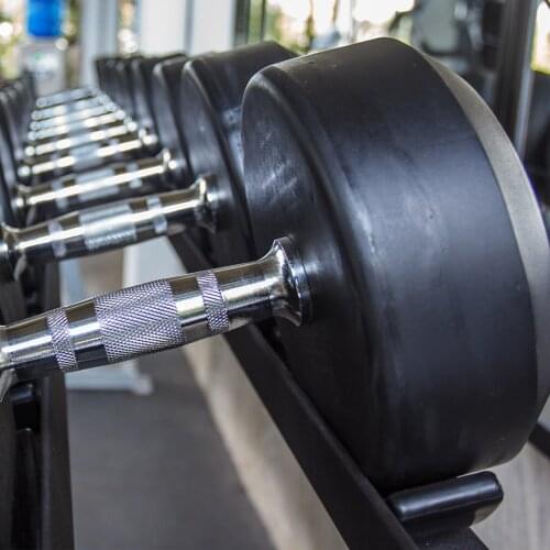 2Pcs Dumbbell Holder Dumbbell Stand Fitness Tool Dumbbell Storage Rack (Black)