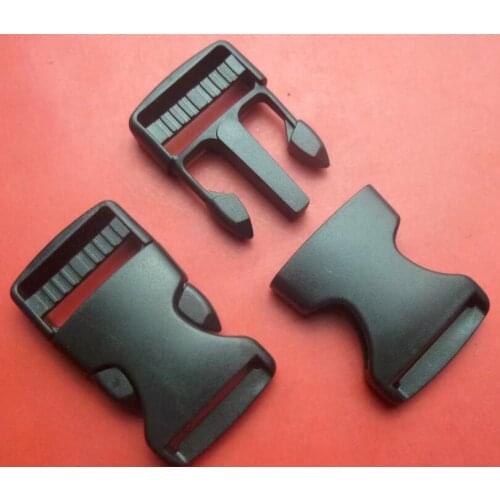 4 Sizes 25/32/38/51MM Black Contoured Side Release Buckles For Paracord Bracelet Backpack