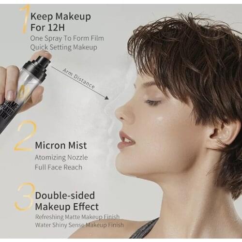 5OML Makeup Setting Spray Dual Finish Oil Control Waterproof Long Lasting Matte Moisture Make Up Cosmetic TSLM1