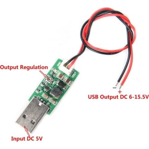 7W USB DC 5V To 6V 9V 12V 15V Adjustable Output DC Converter Step Up Boost Module