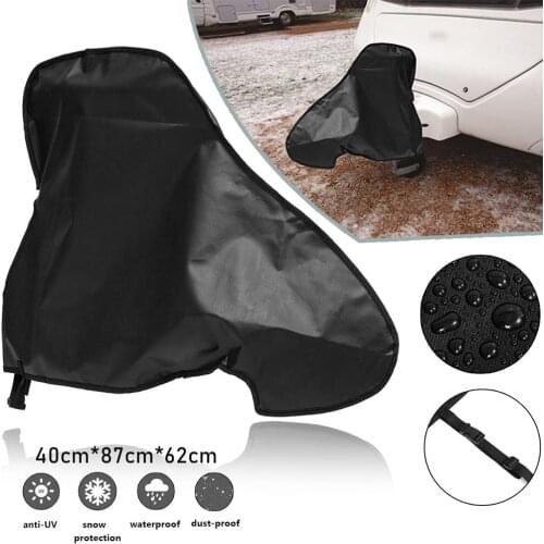 87x62x40cm Universal Waterproof Caravan Towing Hitch Cover Trailer Rain Snow Dust Protecter Protector For RV Tailer