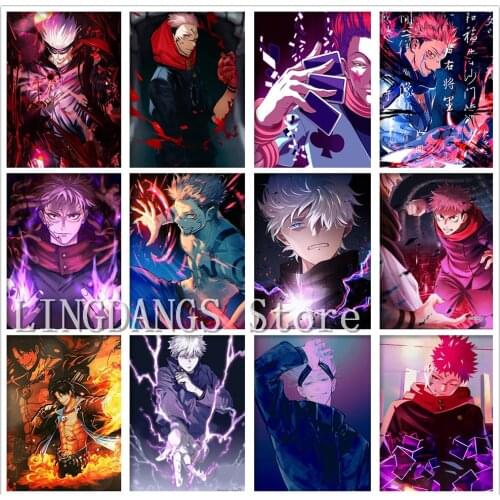 5D DIY Diamond Painting Jujutsu Kaisen Hunter X Anime Role Ryomen Sukuna Manga Diamond Mosaic Embroidery Cross Stitch Home Decor