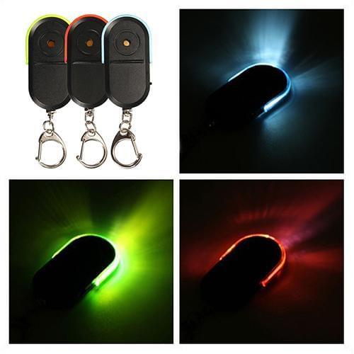 Wireless Anti-Lost Alarm Key Finder Keyring Locator Whistle Sound LED Light Keychain Key Holder Jewelry raktu pakabukai