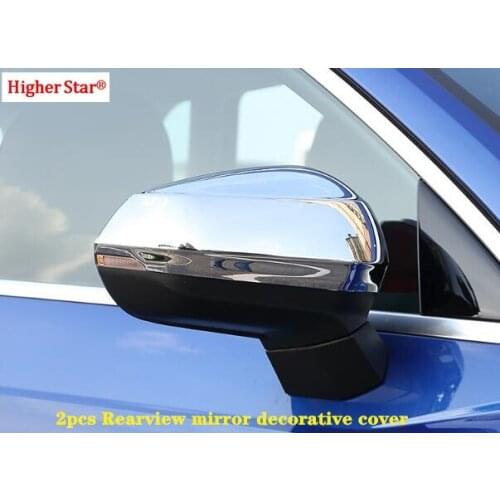 Higher star ABS chrome 2pcs car mirror decorative cover,rearview protective cap for Audi Q3 2019-2020