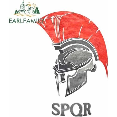 EARLFAMILY 13cm x 9cm for SPQR Rome Spartan Creative Car Sticker Personality Decal Suitable for All Types of Vehicles DIY