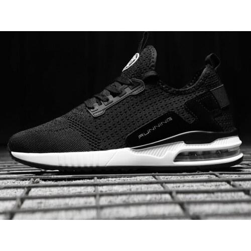 Brand New Running Shoes for Men Jogging Sneakers for Women Air Sole Breathable Mesh Lace-up Outdoor Training Fitness Sport Shoes