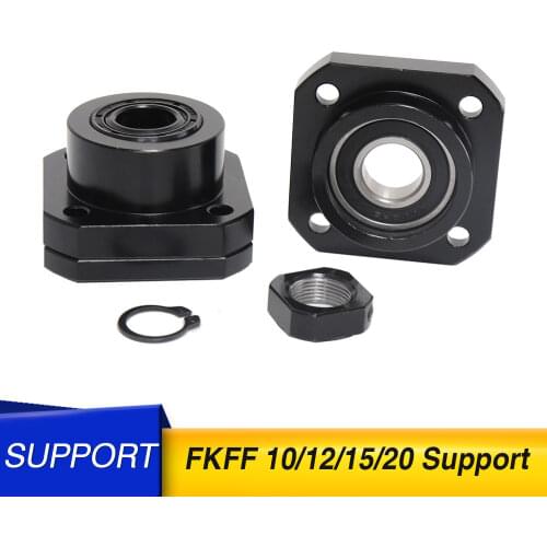 FK FF Set FK12 FK10 FK15 FK17 FK20 FK25 FK30 FF12 FF10 FF15 for RM1204 SFU1605 sfu2005 Ball Screw End Support for CNC parts
