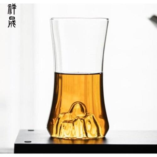 Guopin Double Wall Glass Clear Handmade Heat Resistant Tea Drink Cups Healthy Drink Mug Coffee Cups Insulated Shot Glass