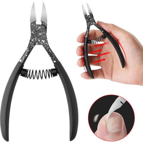 Black Toenail Ingrown Nail Art Cuticle Nipper Clipper Edge Cutter Manicure Scissor Plier Tool Pedicure Dead Skin Remover